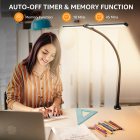 ShineTech LED lamp offers 50 lighting modes for tailored color temperature and brightness.