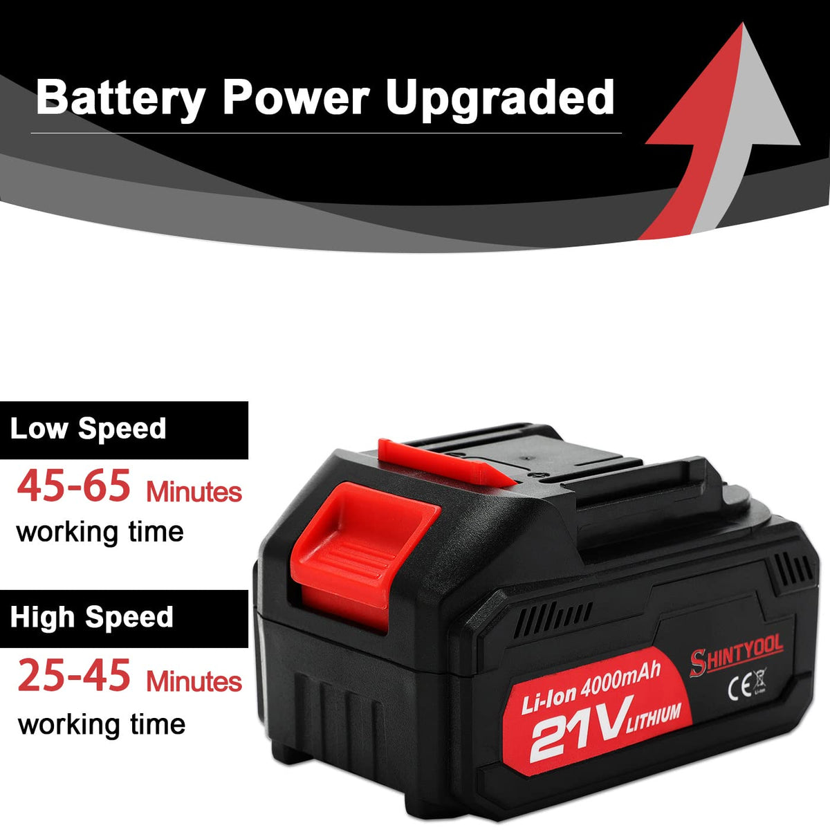 SHINTYOOL battery requires full charge before first use for longevity