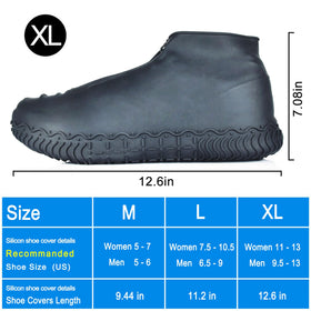 Shiwely stretchable silicone protects footwear during outdoor trips and commutes.