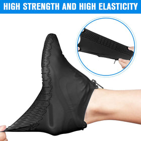Shiwely reusable shoe covers keep sneakers dry and clean all day.