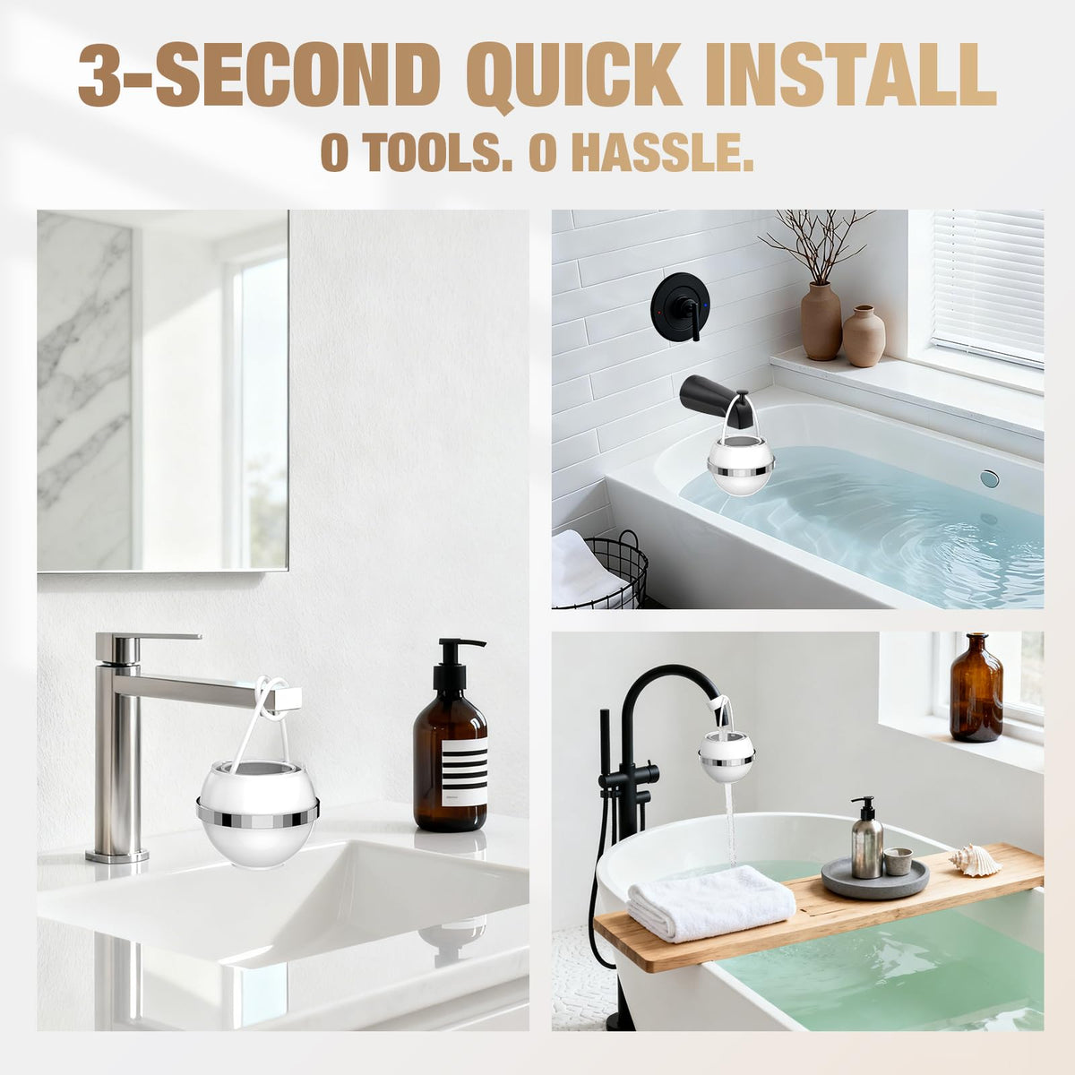 SHLLKTTRY spa-like bath experience with purified water