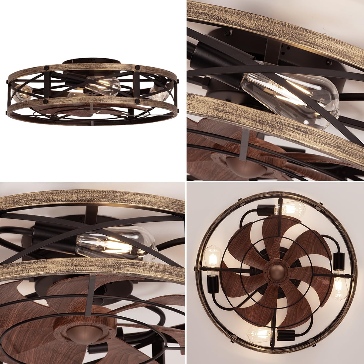 SHLUCE ETL-certified farmhouse fan ensures safe, reliable performance.