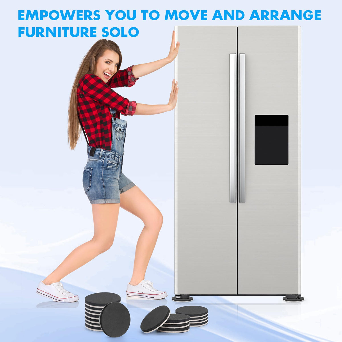 Shnbxtnd felt slider protects floors and helps prevent dents during moves.