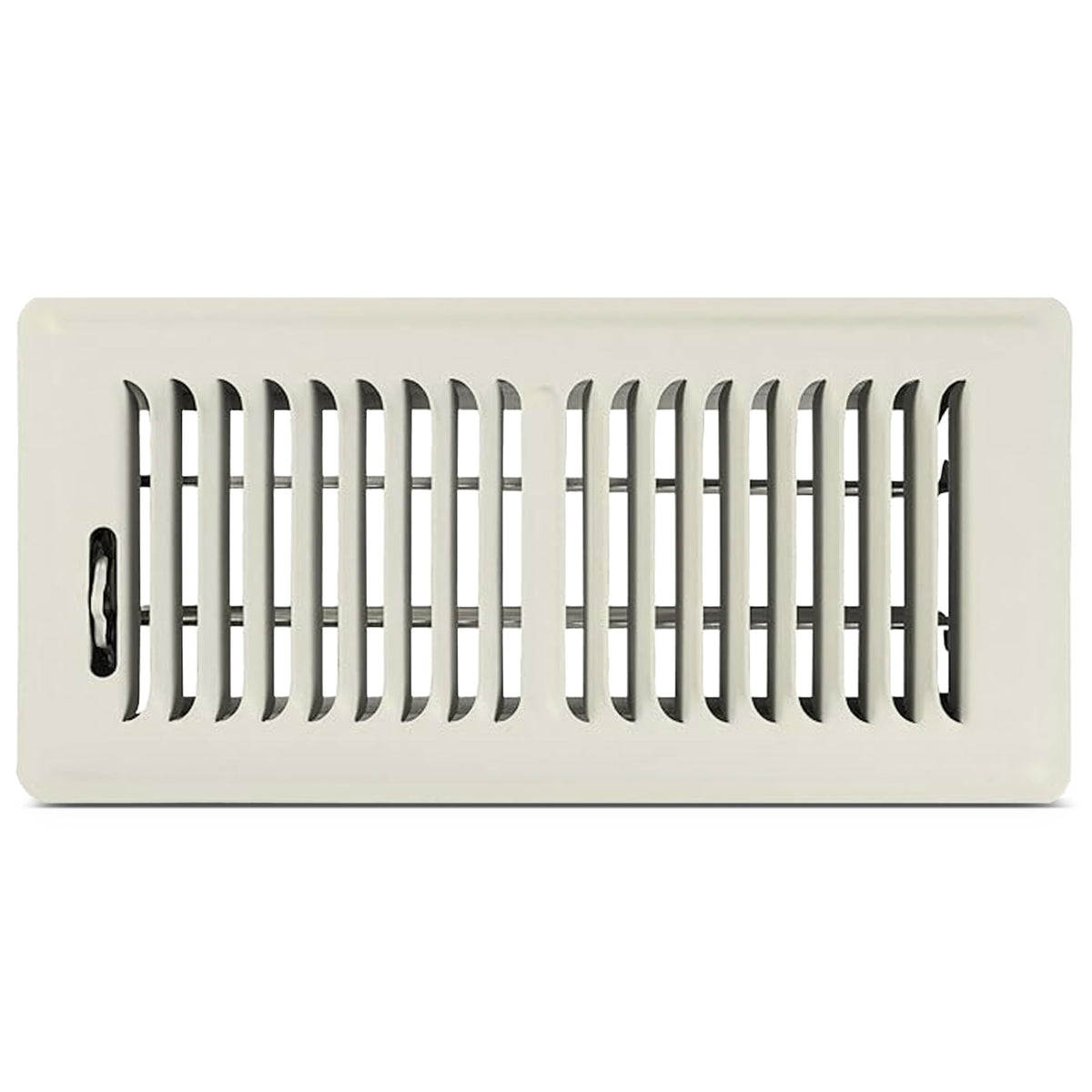 Shoemaker 4x10 floor register in khaki with heavy-duty steel for durability
