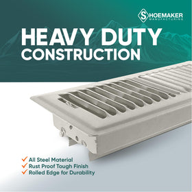 Easy-fit 4x10 opening requires no tools for quick installation