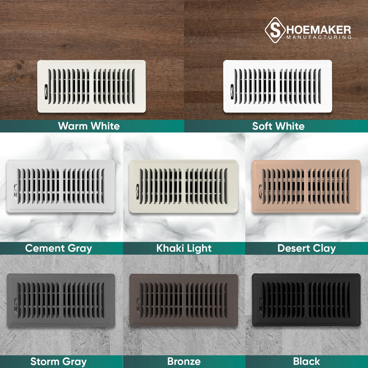 Quality Shoemaker craftsmanship shown in the khaki vent cover design