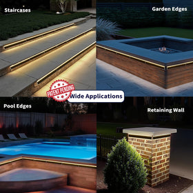 SHONELIGHTING waterproof outdoor light withstands rain near pools and patios.