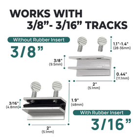 Shop Square adjustable aluminum stoppers deliver durable grip without frame damage.