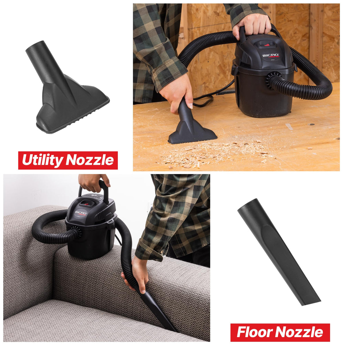 Shop-Vac accessories included support versatile wet and dry pickup tasks