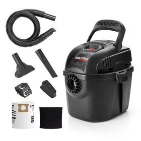Shop-Vac 1-gallon micro vacuum front view for portable quick cleanups and easy storage