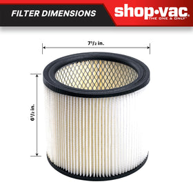 Shop-Vac install-easy close-up demonstrates tool-free replacement for quick maintenance.