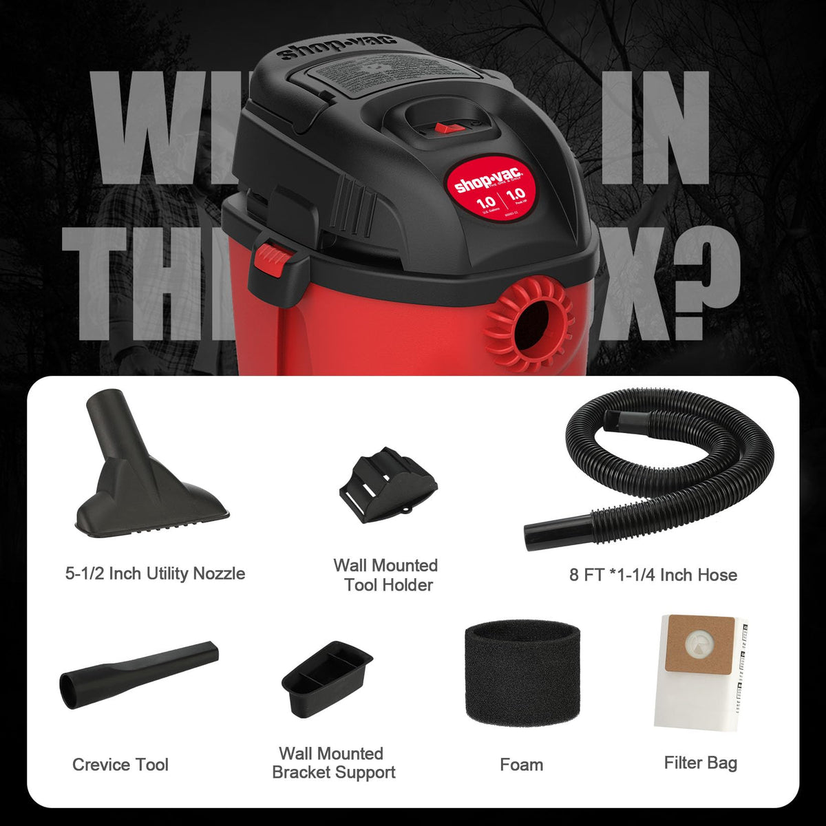Shop-Vac 2021000 portable 1-gallon unit for vehicle detailing