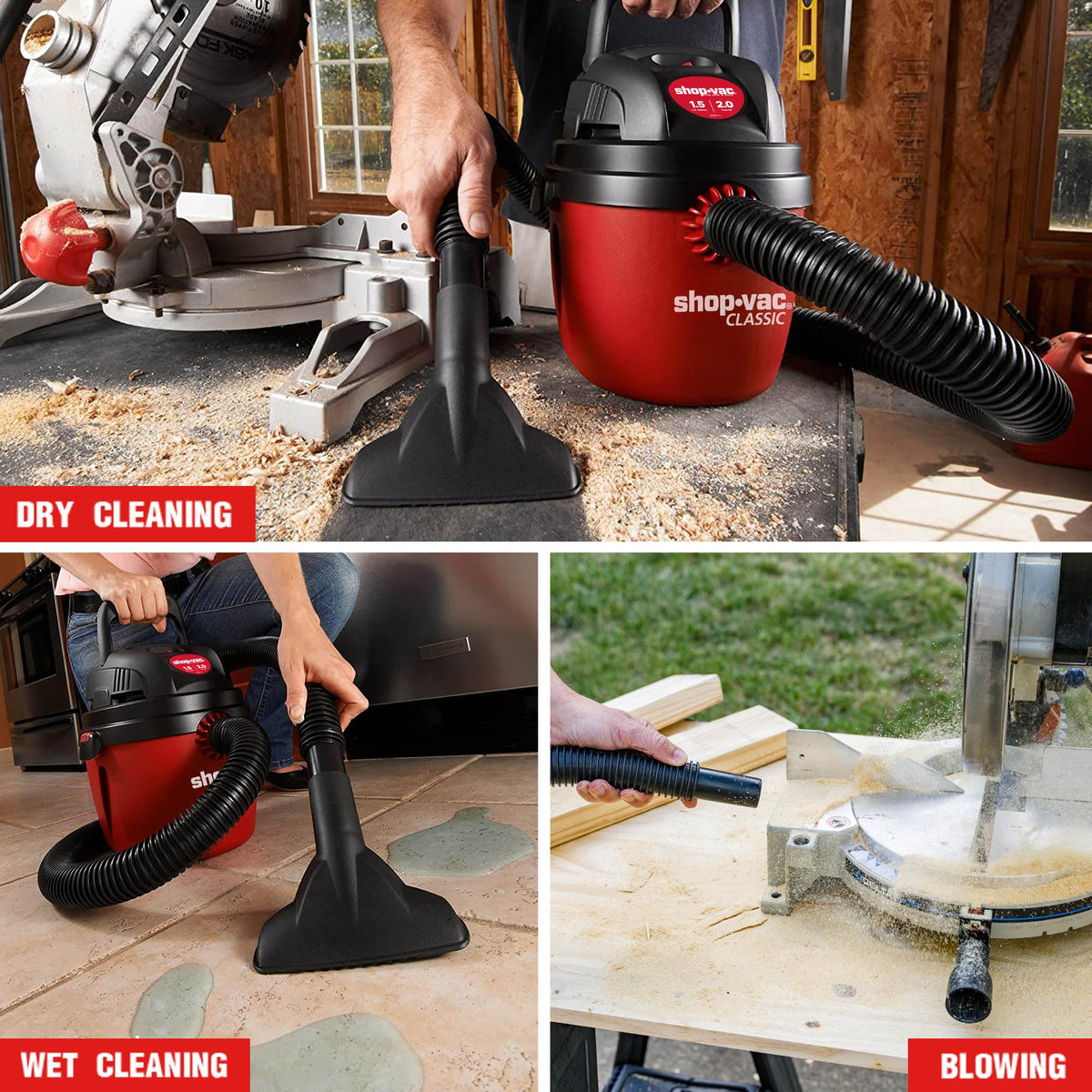 Shop-Vac 2030100 gulper nozzle handles wet messes efficiently
