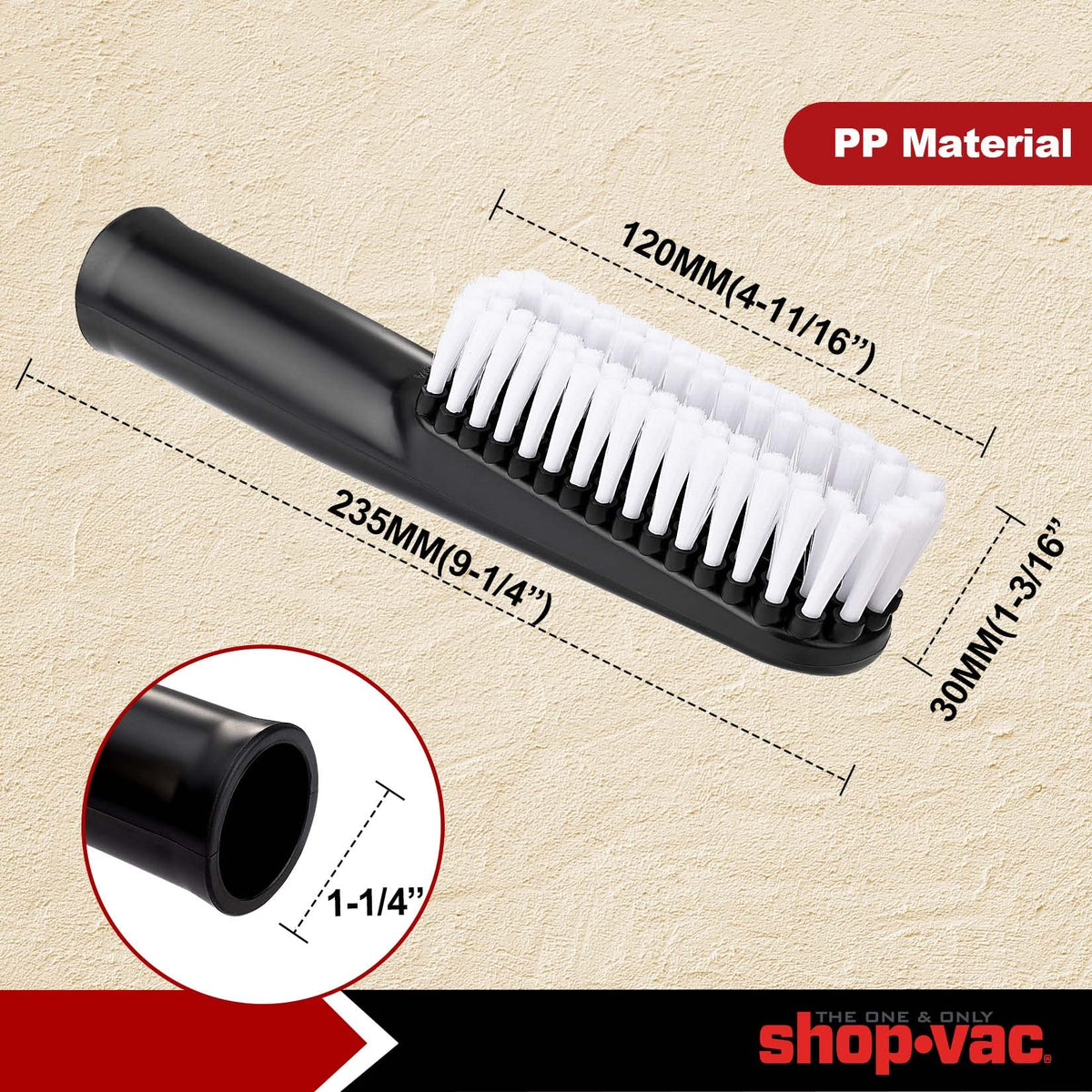 Shop-Vac 2PC 8011848 car cleaning kit hose end fits 1-1/4 inch hoses