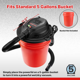 Shop-Vac 4 ft hose extends reach to hard-to-reach areas