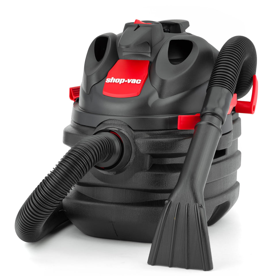 Shop-Vac 5-gallon tank ready for wet and dry messes in garage or workshop