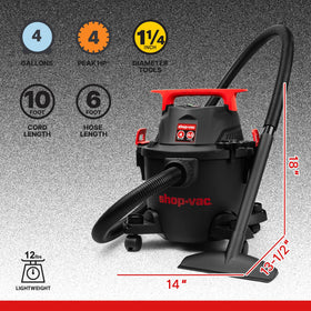 Shop-Vac 5430112 six-foot hose extension enabling reach into corners