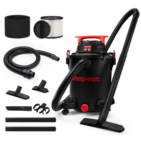 Shop-Vac 5430115 front view showing 10-gallon tank ready for heavy-duty cleanup.