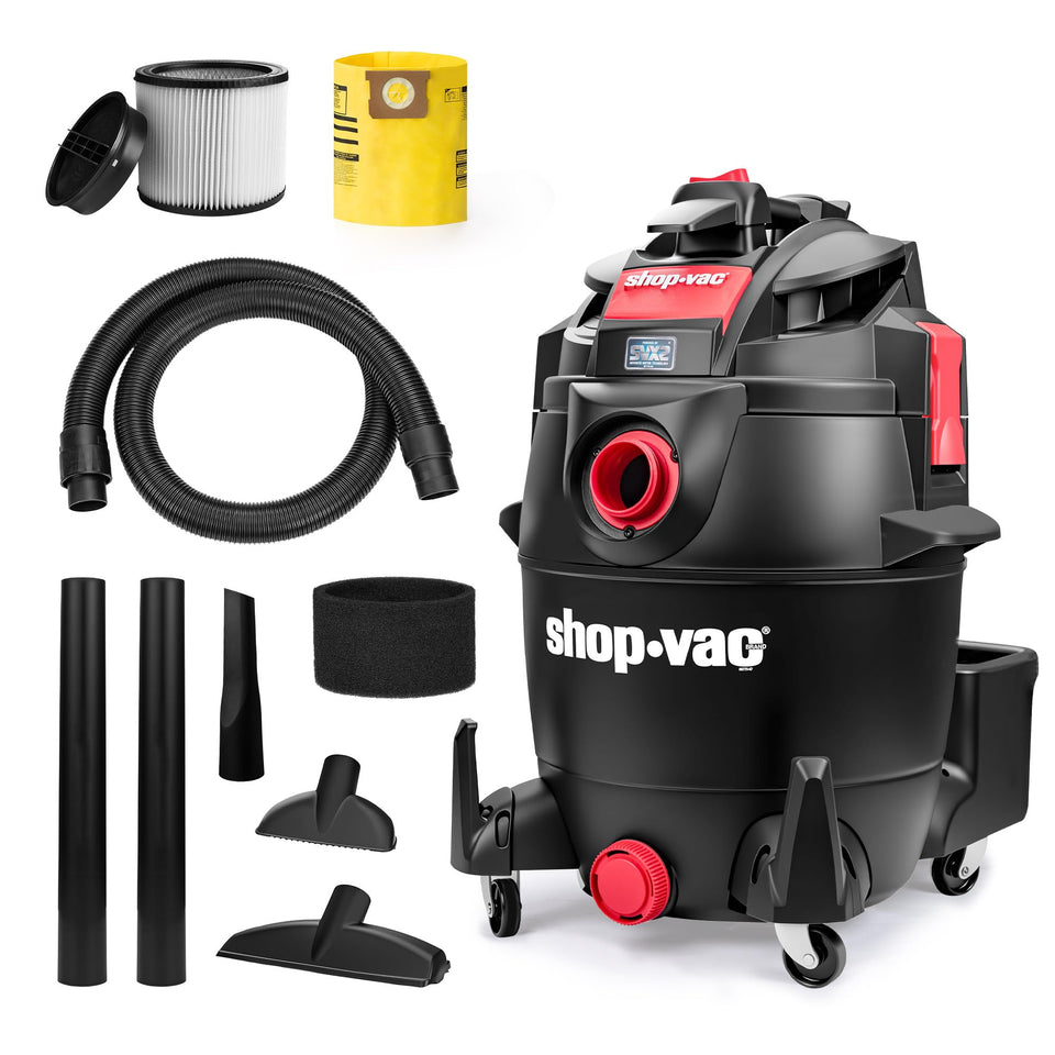 Shop-Vac 5801411 tank and 7-foot hose for versatile wet/dry cleanup.