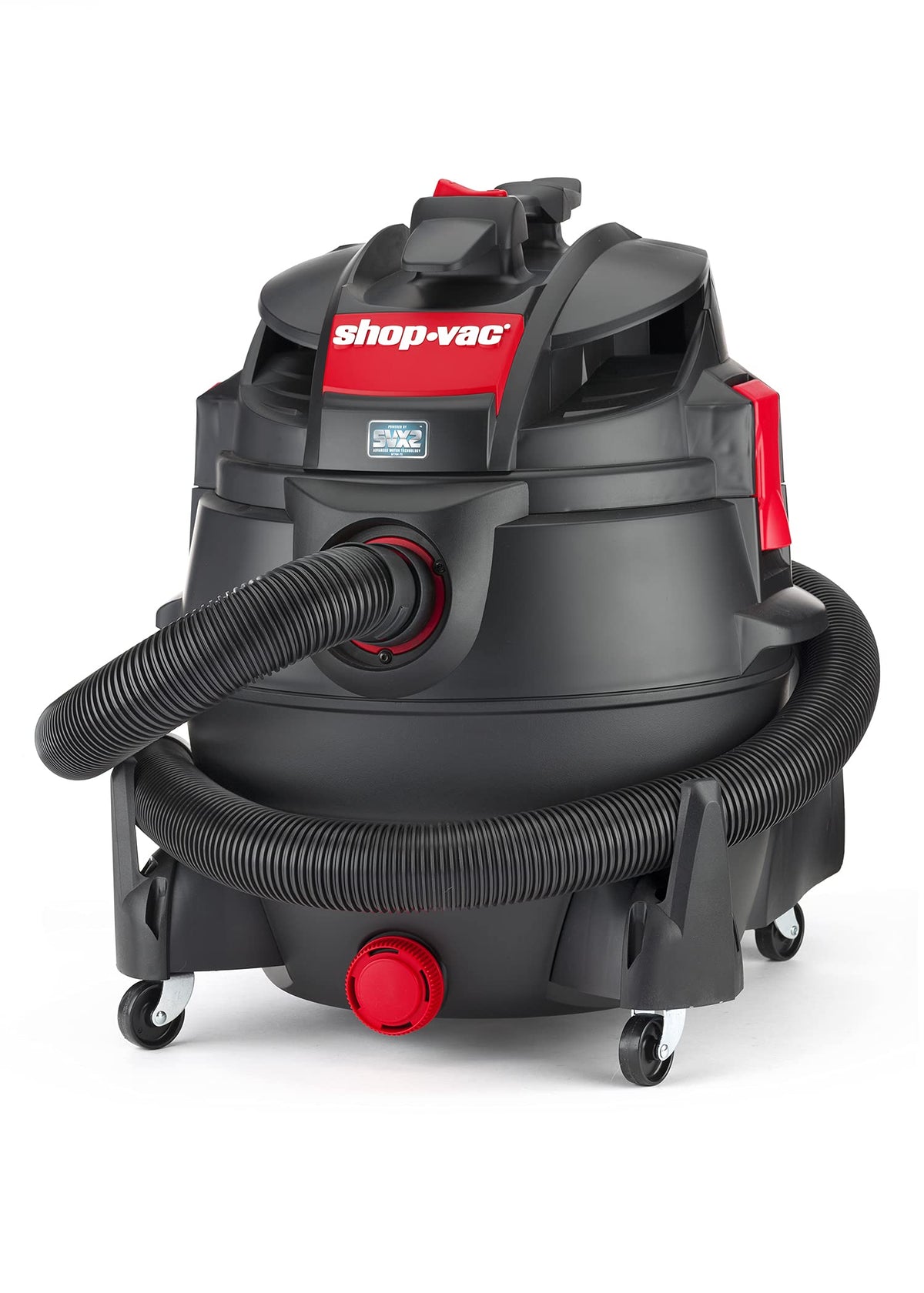 Shop-Vac 5801611 mobility with handles and casters for transport.