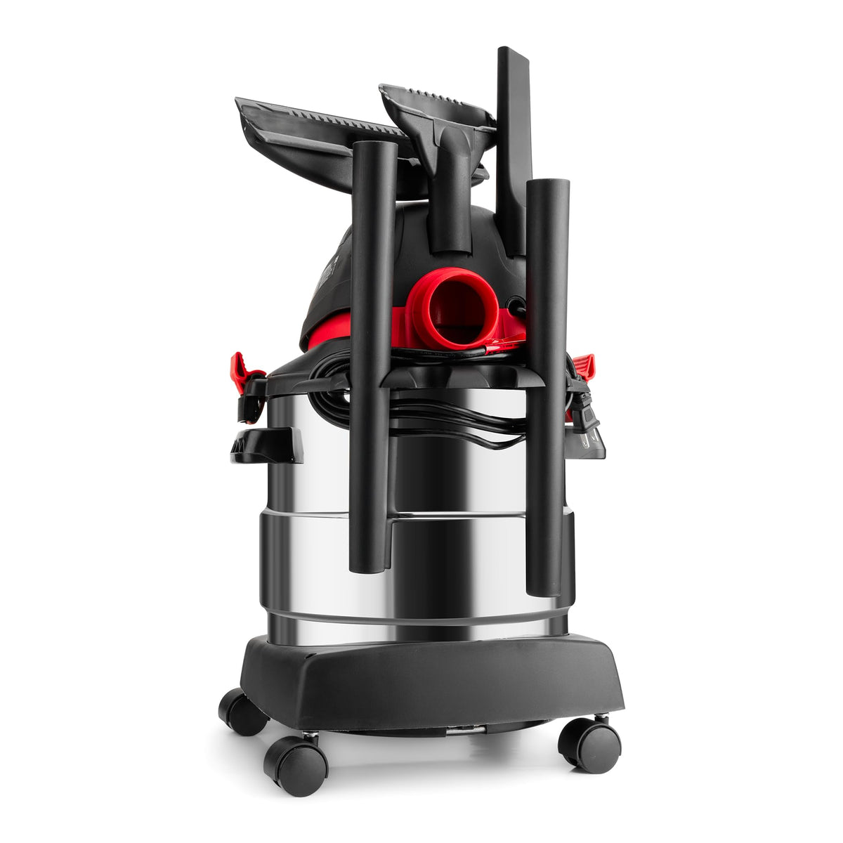 Shop-Vac 5989305 compatible with cartridge filters and foam sleeve for liquids and solids.