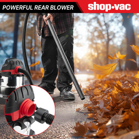 Shop-Vac 5989305 onboard cord storage keeps the 6 ft cord neatly stowed.