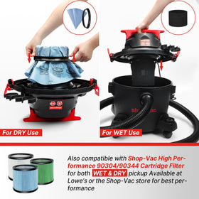 Shop-Vac included accessory kit covers most cleaning tasks