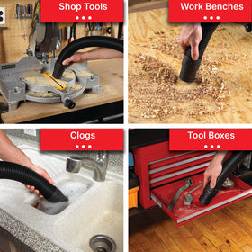 Durable vinyl construction with flexible reach for deep cleaning