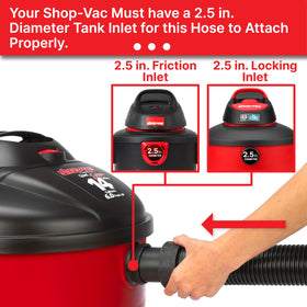 Ideal for wet and dry cleanup in home, workshop, and commercial spaces