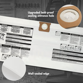 Shop-Vac 90663 lightweight disposal bag for quick, mess-free cleanup.