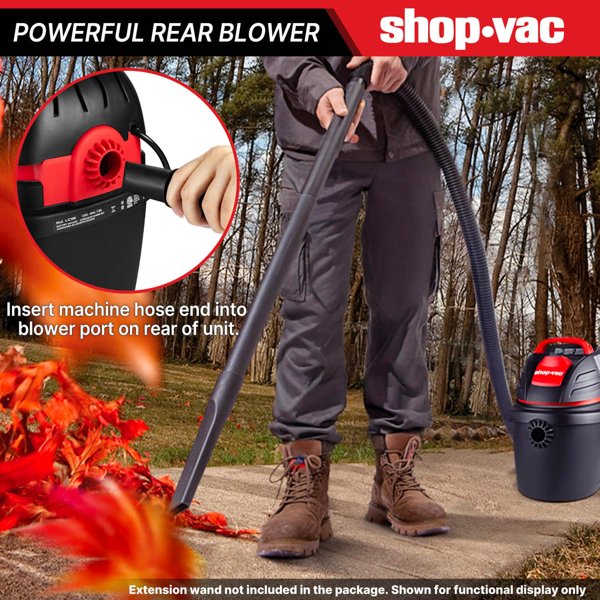 Shop-Vac 9303511 filter bag and foam filter provide consistent suction and easy maintenance.