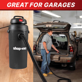 Shop-Vac 9522205 18-foot hose extends reach for garage and workshop cleanup.