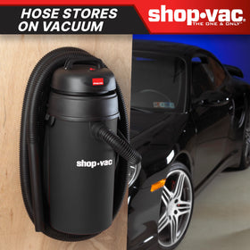 Shop-Vac 9522205 five-gallon tank supports dry and wet messes.