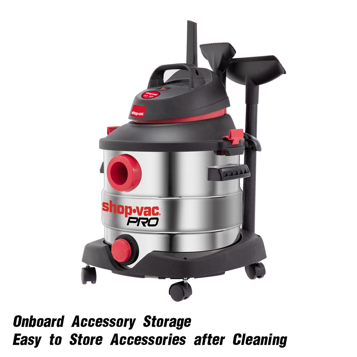 Shop-Vac hose, extensions, and nozzles for versatile cleaning