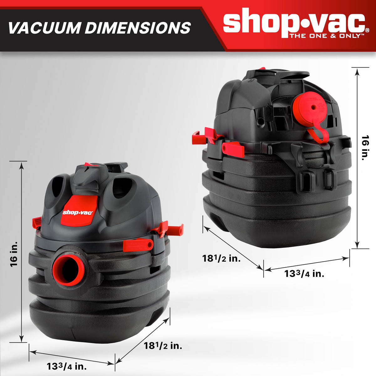 Shop-Vac 20-foot cord provides long cleaning reach across rooms