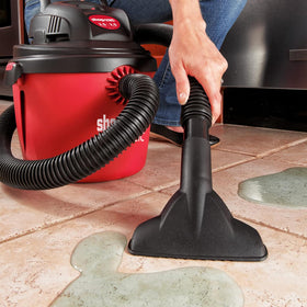 Shop-Vac 2036000 filter system helps maintain suction.