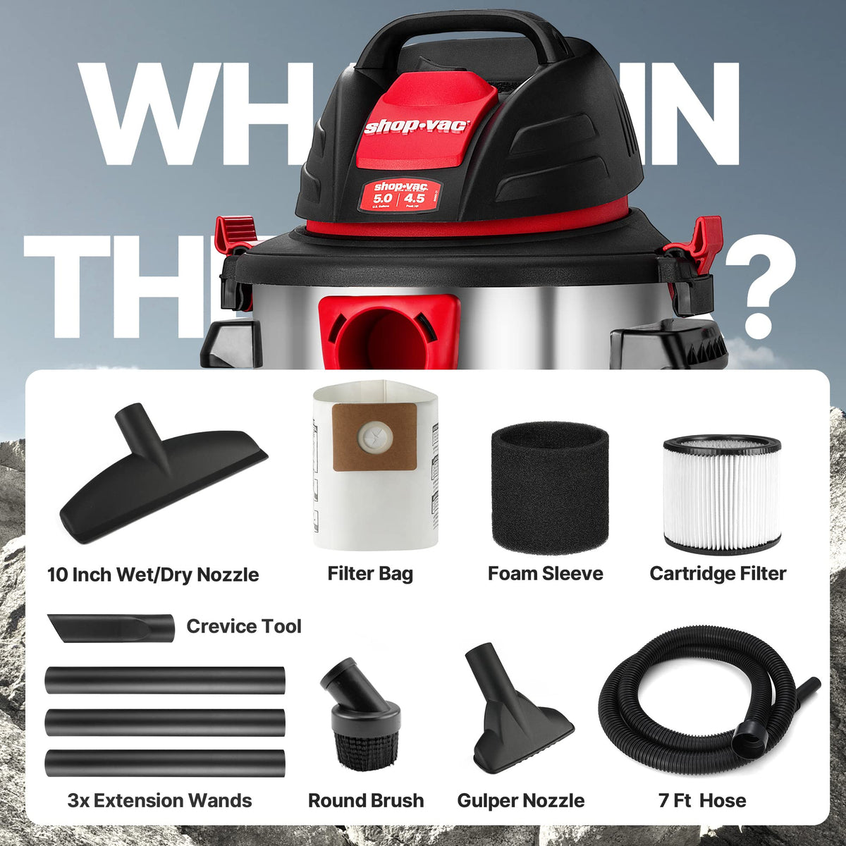 Shop-Vac ideal for garage and workshop cleanup and organization