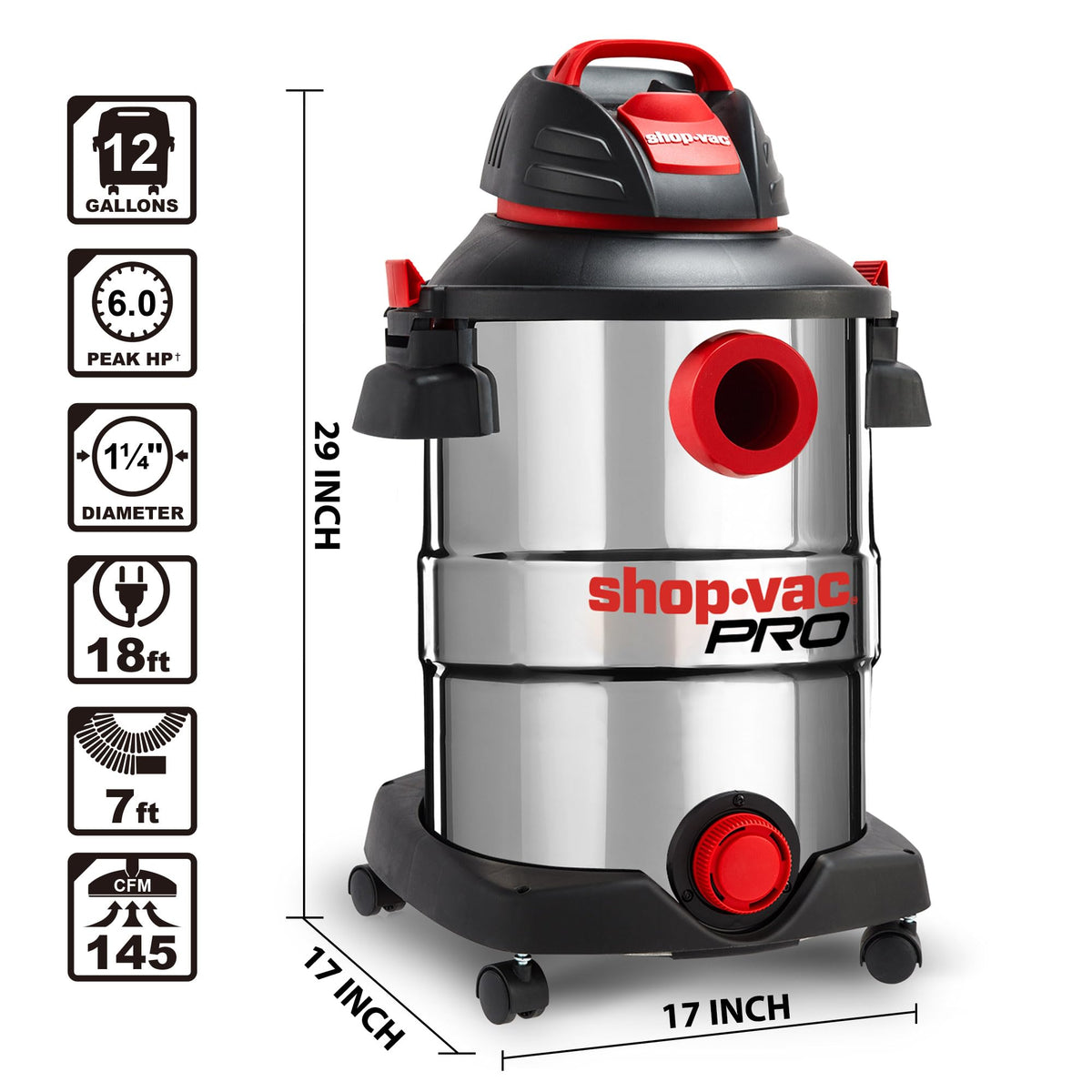 Shop-Vac included cartridge filter for reusable cleanup