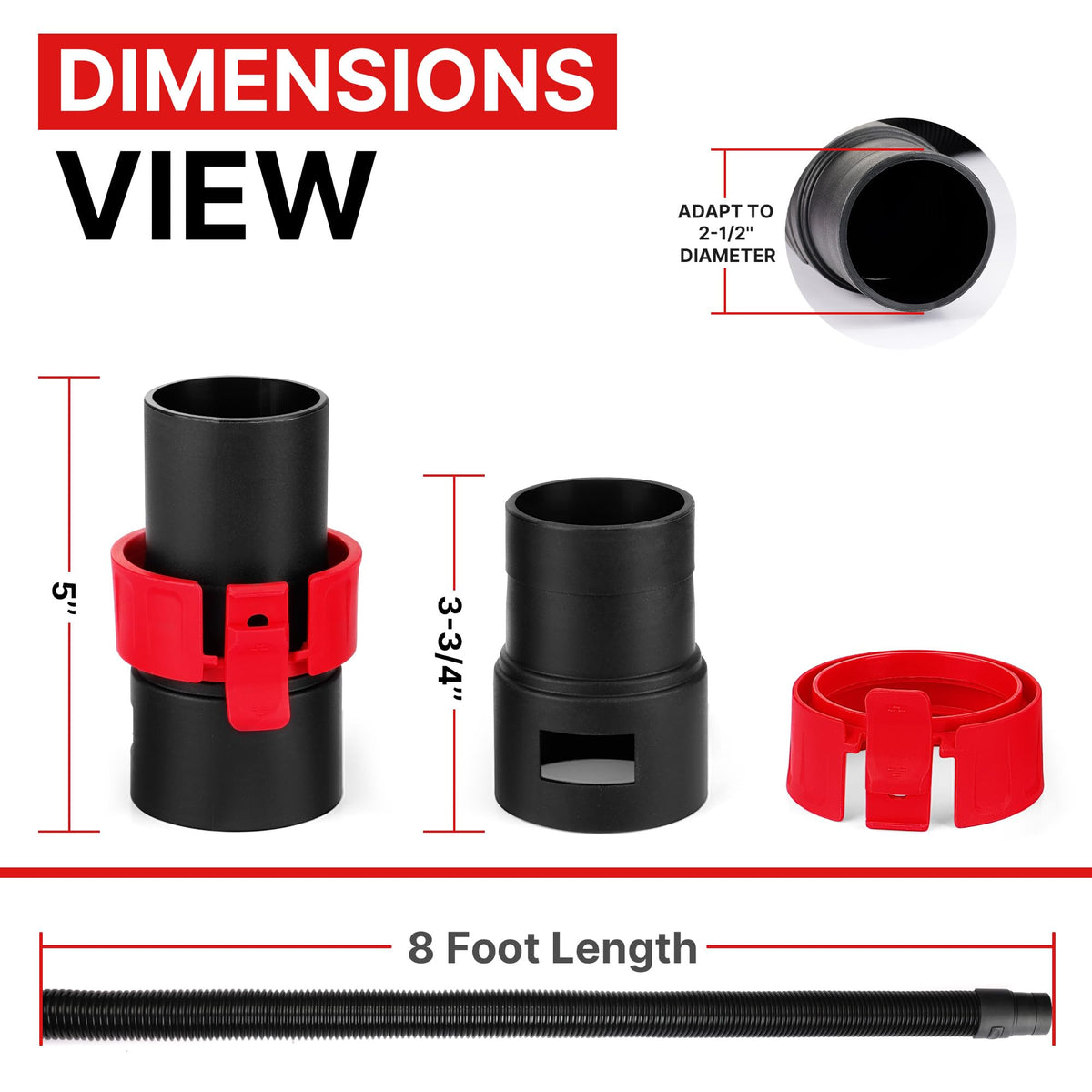 Shop-Vac hose release button tip eases removal from compatible vacuums.