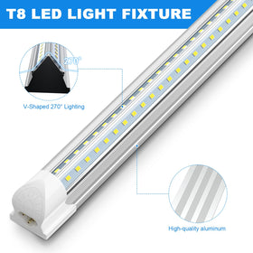 ShopLED 4ft LED shop light includes easy-install clips and screws for quick mounting.