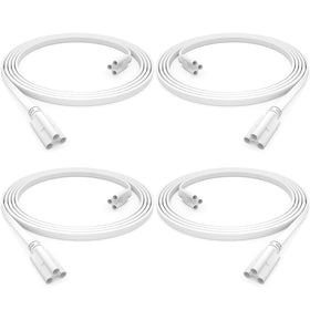 ShopLED 4-pack 6ft linkable cable connects T5/T8 LED tubes for seamless fixtures.