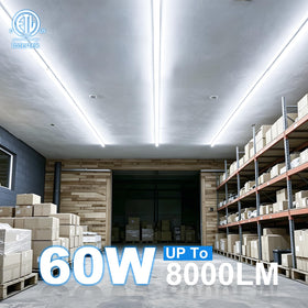 ShopLED V-shape beam highlights broad workspace illumination.