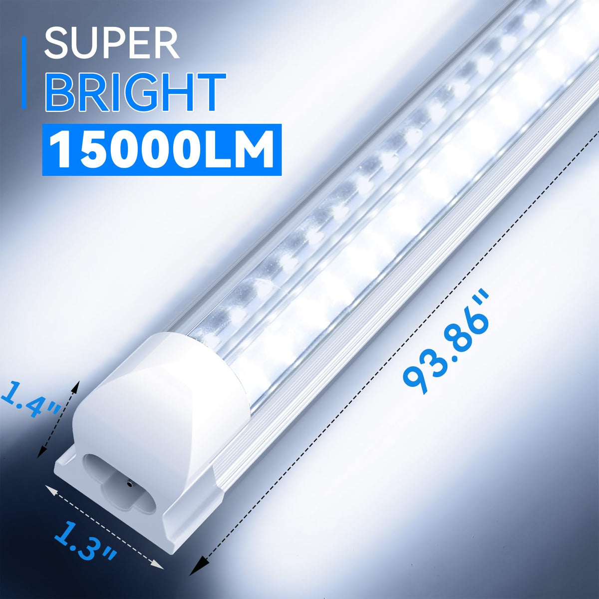 ShopLED wide-application lighting suitable for garage, warehouse, and stores.