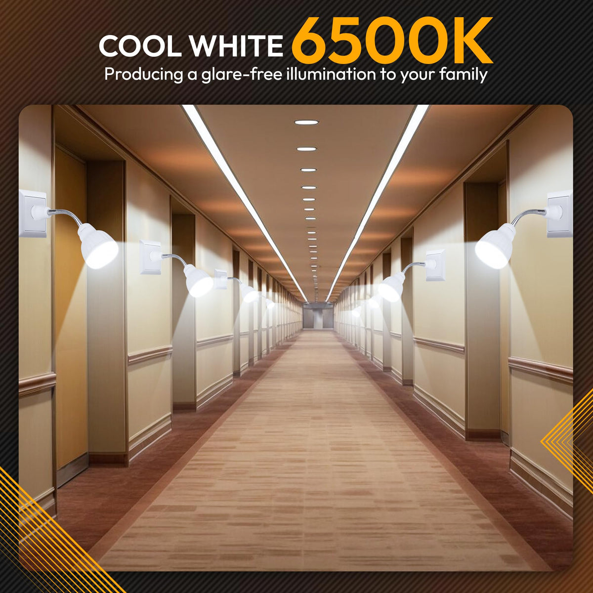 ShopN5 23-LED bright night light provides glare-free coverage