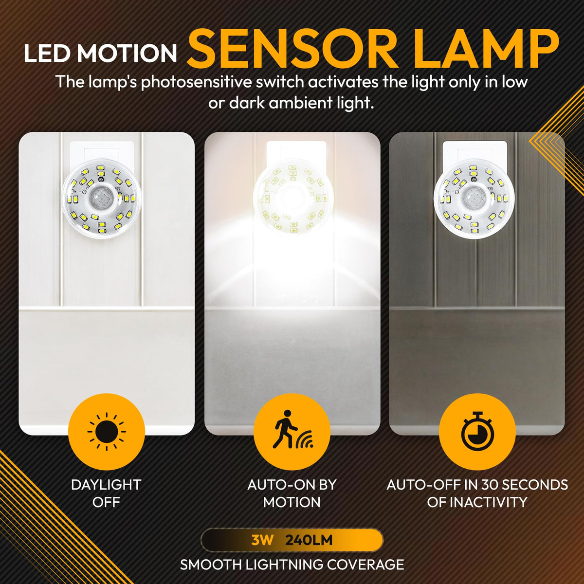 ShopN5 dusk-to-dawn sensor night light stays off in daylight