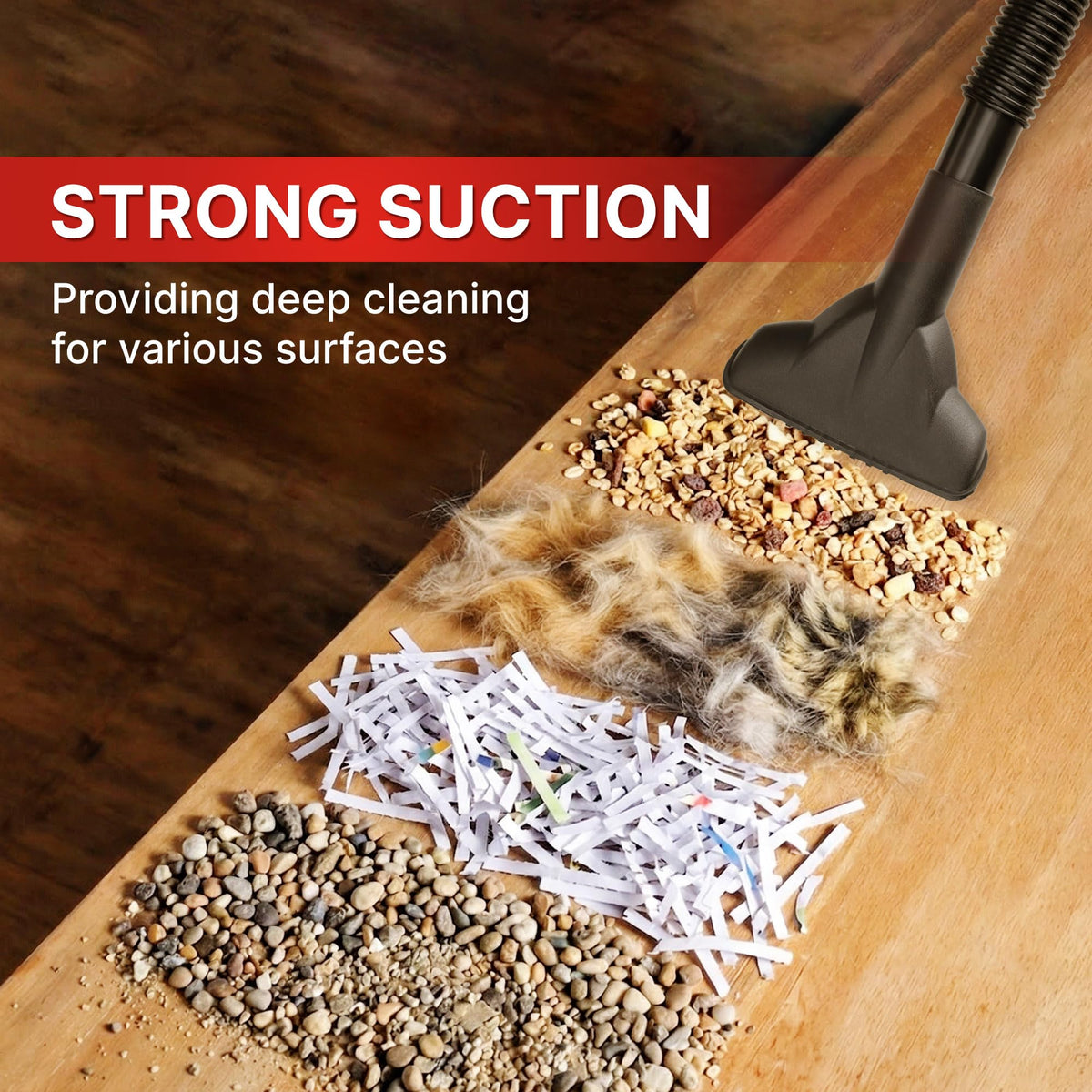 Shop-Vac 3-in-1 system for wet and dry cleaning on multiple surfaces.
