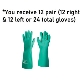 SHOWA 727 Bisque grip enhances wet traction on oily tools.