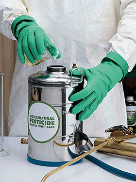 Showa 730 Bisque grip for secure handling on wet or oily tools.
