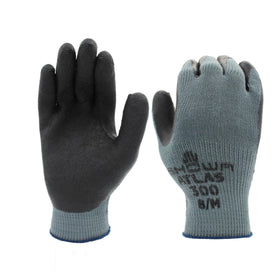 SHOWA Atlas 300B crinkle-grip glove palm provides solid traction on wet surfaces.