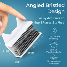 Shower Cat reusable hair catcher for shower walls reduces waste
